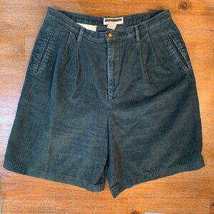Green Jennifer Moore Corduroy Shorts size 14 Cotton